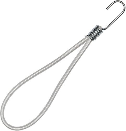 006047186 Tenditore elastico ad anello in alta tenacità con gancio in ferro a cestello 6 mm - 20 cm, 10 pezzi - Honorern