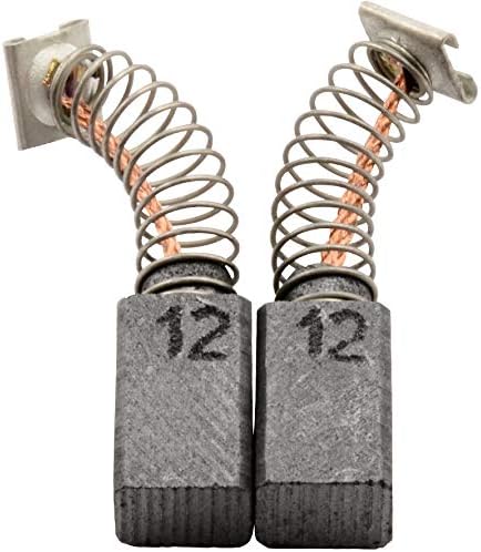 Spazzole di Carbone ca-17-45433 per Hitachi Trapano D 10VG - 6,5x7,5x12mm - Con arresto automatico, molla, cavo e connettore - Sostituisce le parti originali 999041, 999072 & 999080 - Honorern
