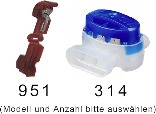 Cavo di collegamento per robot tosaerba, morsetti di riparazione per robot tosaerba, compatibile con Husqvarna Automower Gardena Worx Robomow Yard Force, contenuto: 15x314 + 5x951 - Honorern