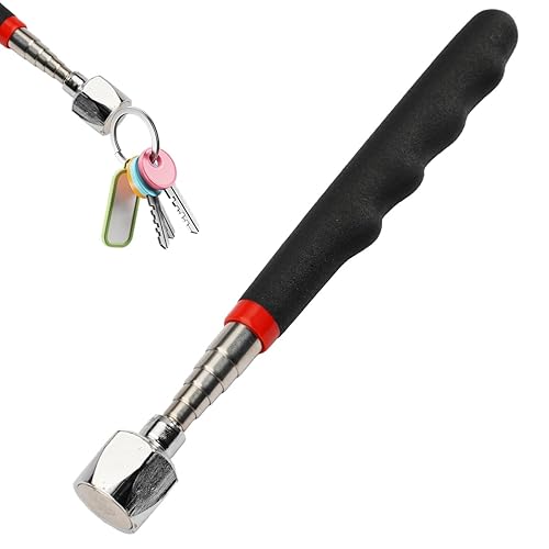 Utensile Magnetiche Telescopico, 18-76cm Acciaio Inossidabile Calamita Telescopica, Asta Telescopica Magnetica con Impugnatura Antiscivolo, per Recupero di Oggetti Metallici,Chiavi,Monete,Viti - Honorern