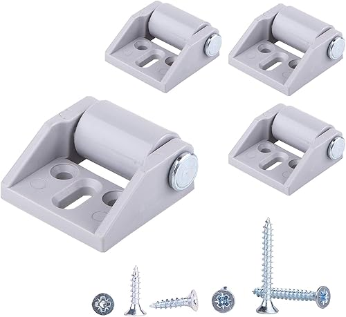Set di mini rotelle, in gomma, solo 16 mm, con perno girevole in metallo e supporto in plastica, adatte per mobili e attrezzature, confezione da 4 - Honorern