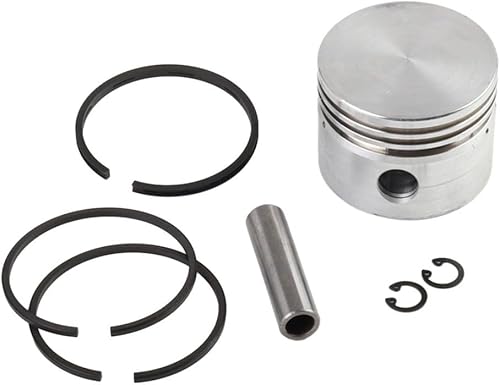 Pistone per compressore d'aria in metallo, completo di anelli, perno e anello di sicurezza, diverse dimensioni (42 mm) - Honorern