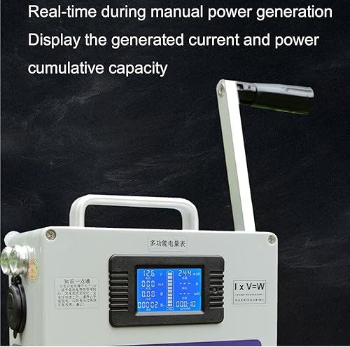 Generatore Manuale Portatile - Generatore di Spazzole DC Interamente in Acciaio con AC220V/500W E Corrente di Uscita Massima di 4,5A for L'energia Mobile di Emergenza - Honorern