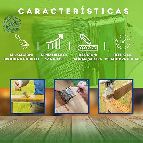 Olio di semi di lino per il legno con essiccatore | Mattone, Terrazzo, Piastrelle | Nutrizione | Ecologico (25 Litri) - Honorern