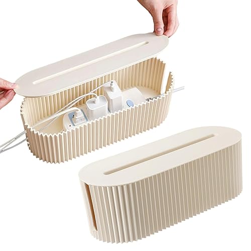 1/2 Pezzi Scatola Ordinacavi Per Cavi - Scatola Per Prese Multiple | Scatole Per Riporre Cavi Con Presa Portatile | Spegnitore Di Cavo Flessibile E Scatola Di Gestione Spegnitore Di Estensione - Honorern