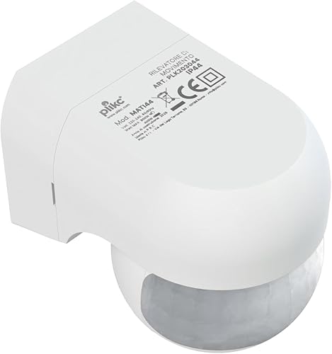 Sensore di movimento interno esterno (Protezione IP44) - Copertura 180° per 12 metri max - Honorern