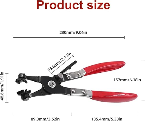 Pinza per Fascette Auto,Pinza Stringitubo per Auto,pinza Per Fascette Stringitubo,Per lo smontaggio,L'installazione e la riparazione - Honorern