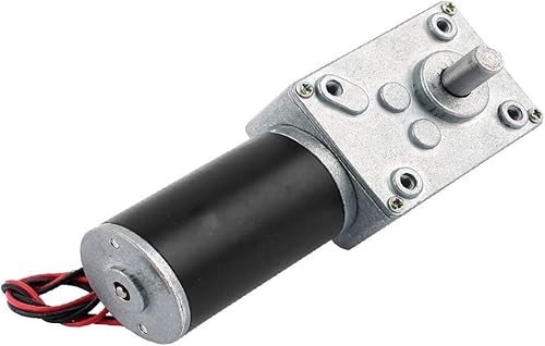 DC 24V 15RPM 8mmx15mm Dual D-Shape Shaft Electric Power Turbo Motoriduttore a vite(DC 24 ν 15 RPM 8mm x 15mm Dual D-Form Welle Electric Power Turbo Worm Getriebemotor - Honorern