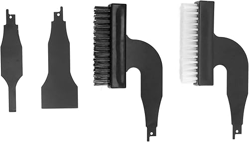 4 Pezzi Spazzola per Rimuovere la Ruggine Set di Pale Spazzole Abrasive in Filo di Nylon Alternativo, Spazzole Combinate per Griglia e Raschietti - Honorern