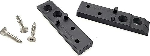 4 mm distanza titolare – Invisibile terrazzo viti fissaggio – V2 A incluso – in alluminio e legno UK – titolare Distanziatori per assi (250 titolare incluso 1000 viti legno UK) (5 Confezione) - Honorern