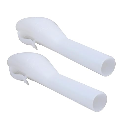 2 pezzi di carburante per veicoli, imbuto gas per autoveicoli, imbuto per bruciare carburante, serbatoio, tubo di riempimento per auto, bianco - Honorern