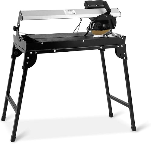 EBERTH Macchina per il taglio di piastrelle a umido, potenza elettrica 800 watt, lunghezza di taglio 620 mm, pompa e laser ottico, taglierina elettrica per piastrelle con disco diamantato Ø 200 mm - Honorern