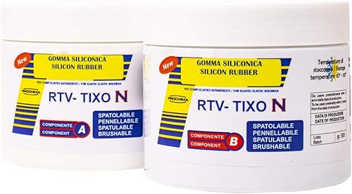 Gs518Tk1 Gomma Siliconiche Rtv Tixo N A+B, 1 kg - Honorern