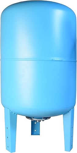 Serbatoio a Pressione 100L - per Impianti Idrici e Sistemi Autoclave - con Membrana EPDM - Vaso di Espansione - per Pompa Domestica Pompa per Pozzo - Attacco da 1' - Acciaio - Verticale 100 Litri - Honorern