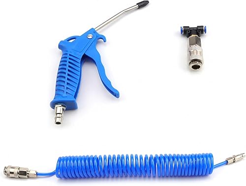 Blu Pistola Ad Aria Compressa, Camion Pistola per Pulizia Ad Aria, 5 m Tubo Aria Compressa per Compressori, per la Pulizia Degli Interni di Auto, Case e Industria - Honorern