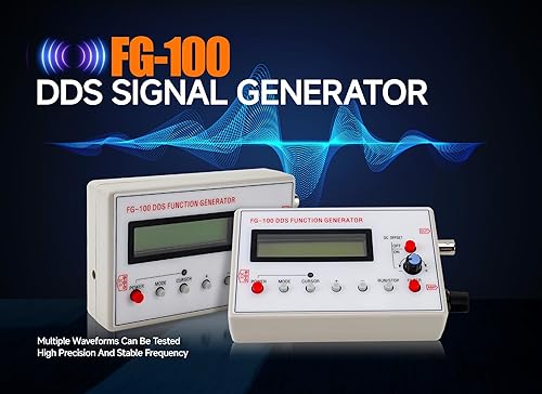 Gugxiom FG 100 Generatore di Funzioni DDS, Contatore DDS, Frequenza Sinusoidale 1HZ‑500KHz, Misuratore Generatore di Sorgente Contatore, Utilizzato per il Coefficiente di - Honorern