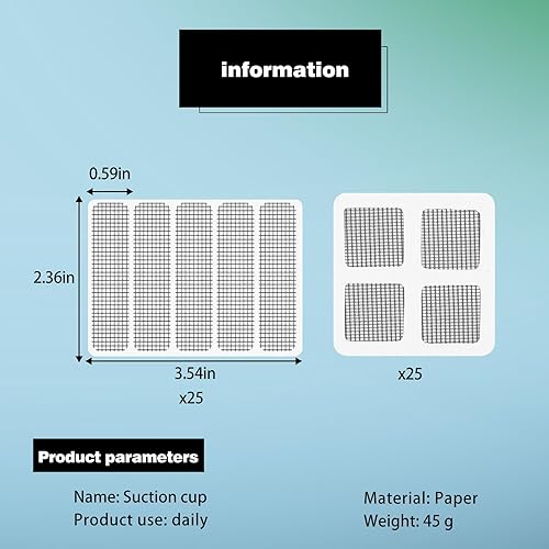 Set di Riparazione per zanzariera: Set di Riparazione per zanzariera da 50 Pezzi, Compatibile con Ventosa Premium, Dimensioni e Applicazione Flessibili - Honorern