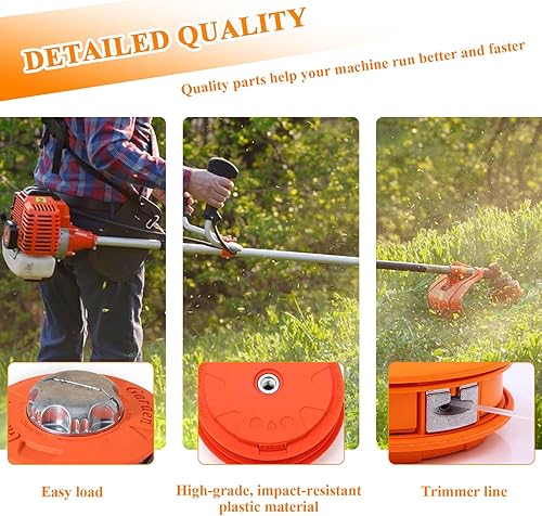 Testina Decespugliatore Universale BB3, FX-MS152 Testina Decespugliatore, Testina di Ricambio Universale per decespugliatore M10 x 1,25 (1 pezzo) - Honorern