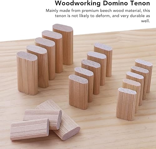 50 Pezzi Tenoni Domino in Legno di Faggio 8 X 40mm Tenoni Domino Sfusi Assortiti Sistemi di Falegnameria per la Lavorazione del Legno - Honorern