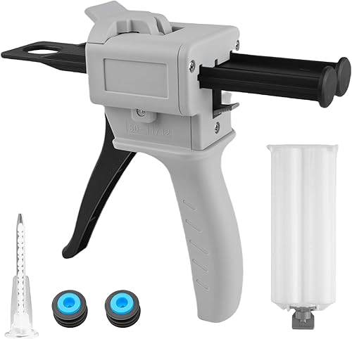 Pistola per colla epossidica, pistola dosatrice da 50 ml per miscelare 1: 1 e 2: 1 pistola per colla epossidica manico adesivo miscelato pistola dosatrice dentale materiale di formatura per cartuccia - Honorern