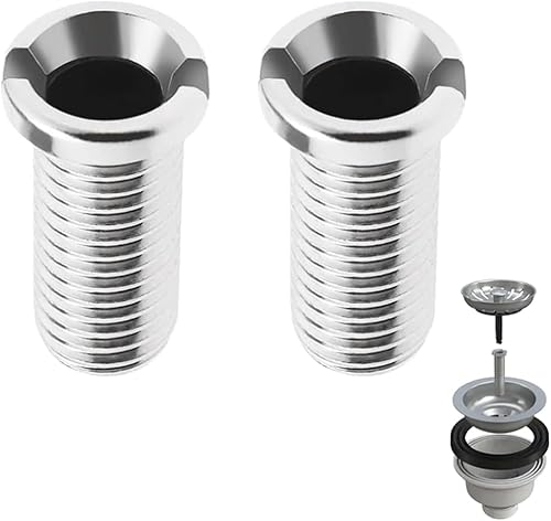 2 Pezzi Viti del Cestello del Lavello M12 25MM Acciaio Inossidabile Viti Fissaggio Cestello Lavello Vite da Piletta Vite Cava per Lavello Universale Filtro Lavello - Honorern