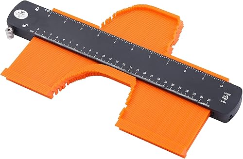 Duplicazione di Contorni con Serratura 10'/250mm Strumento di Misurazione del Contorno Irregolare, Copia Precisa Duplicatore per Forme Irregolari, per Saldatura, Falegnameria - Honorern