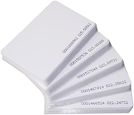 100 pezzi, colore: bianco, 0,9 mm RFID 125 Khz prossimità di accesso - Honorern