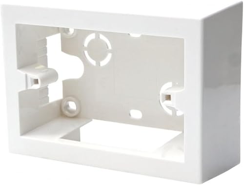 Confezione da 5 scatole 503 esterna, da parete, 3 moduli/posti, colore bianco, universale, compatibile con tutte le serie civili, per prese, interruttori, sensori, montaggio esterno - Honorern