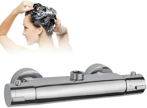 Termostato per rubinetto doccia, termostatico con blocco di sicurezza a 38 °C, rubinetto doccia termostatico per bagno - Honorern