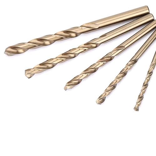 M35 Cobalto HSS-Co Set di punte a trivella, 1,0-8,0 mm Trapano combinato ad alta precisione per acciaio inox, metalli, ferro, alluminio, legno, DIN 338 - Honorern