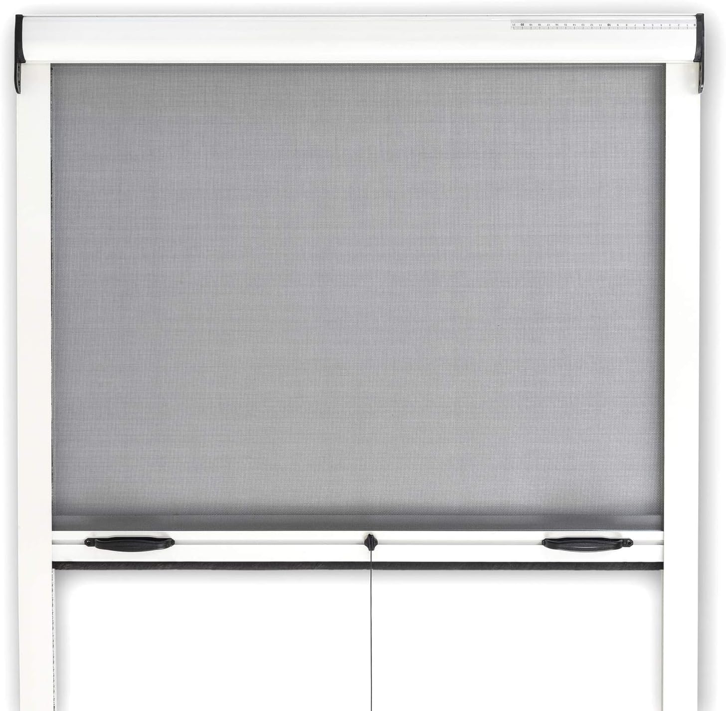 Zanzariera Finestra A Rullo Scorrevole - Verticale Riducibile In Alluminio Verniciato Fai Da Te Istruzioni e Accessori Inclusi Bianco (100x160+frizione+rullo 3 cm) - Honorern