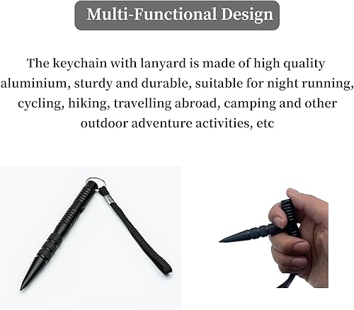 Kubotan per Autodifesa,Armi da Difesa Legali per Donne,Armi da Difesa per Donne,Kubotan per Sopravvivenza Legale,Extra Forte per Situazioni di Emergenza Come Martello di Emergenza,Rompi Vetro - Honorern