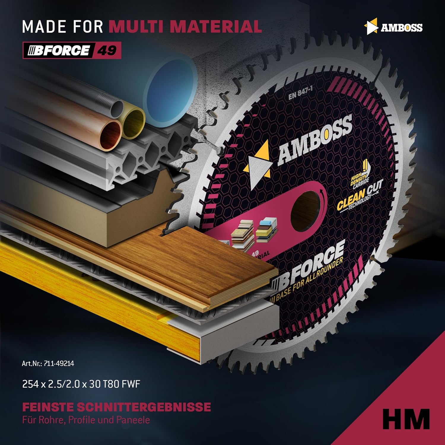 165 x 20 lame per sega circolare a batteria, set adatto per Bosch GKS 18v-57g, Bosch GKT 55 GCE, Makita SP6000 - Honorern