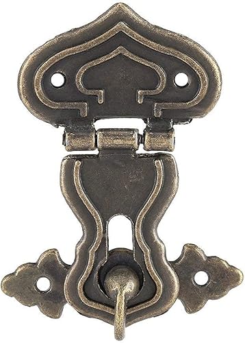 Confezione di 10 Retro Bronzo Jewelry Box Caso Hasp Serratura chiavistello per Scatola di Legno (Lunghezza 6.3 cm Larghezza 4.8) - Honorern