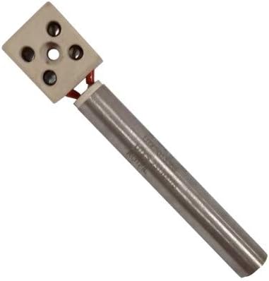 Candeletta, Resistenza accensione con morsetto ceramico L. 80 mm Diam. 12,5 mm, 250 Watt. per stufe ARCE, EUROFIAMMA caldaie, bruciatori - Honorern