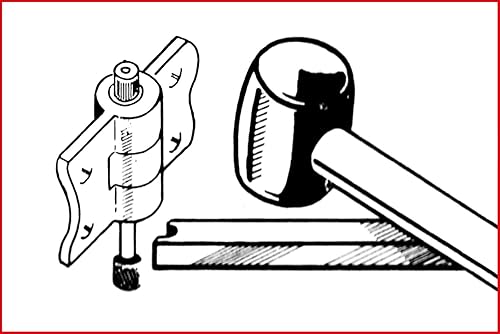KS Tools 140.2190 Serie di Estrattori per Cerniere Porte, 4 Pezzi - Honorern