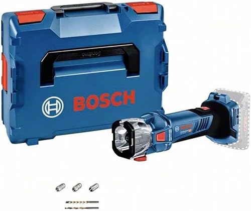 Bosch Professional 18V System Utensile Rotativo a batteria GCU 18V-30 (motore brushless a 30.000 giri/min, incl. 3 pinze, 1 adattatore aspiratore, 1 fresa elicoidale, 1 punta multifunzione, in L-BOXX) - Honorern