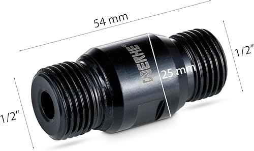 Riduzione adattatore da 1/2' UNC a 1/2' UNC per carotatrice per seghe a tazza per calcestruzzo. - Con foro per fluidi per la foratura a umido. - Honorern