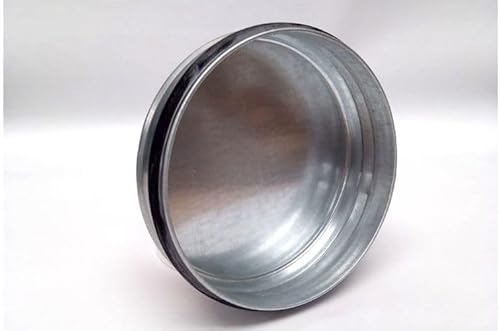 Tappo maschio in Lamiera Acciaio zincata con Guarnizione di tenuta - adatto a Tubo di Aspirazione, Ventilazione femmina e Cappe da Cucina - diam 315mm - Honorern