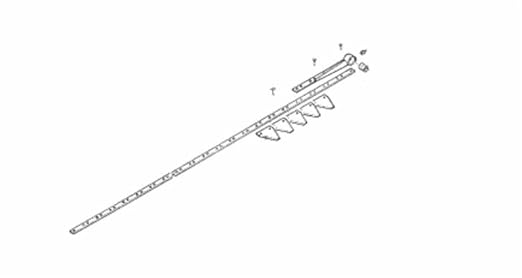 Lama 24 Sezioni Adattabile per Falciatrice, Compatibile con Gaspardo FB925 – Lunghezza 1,75 m, Peso 5,24 kg - Honorern