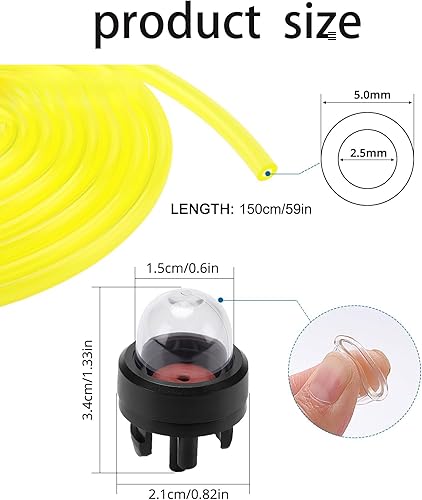 Filtro serbatoio carburante adatto per motoseghe, 9 pezzi, per tosaerba, decespugliatori, soffiatori - Honorern