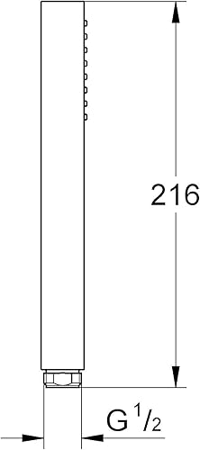 Grohe 27698000 Euphoria Cube Stick Manopola Doccia, Cromo - Honorern