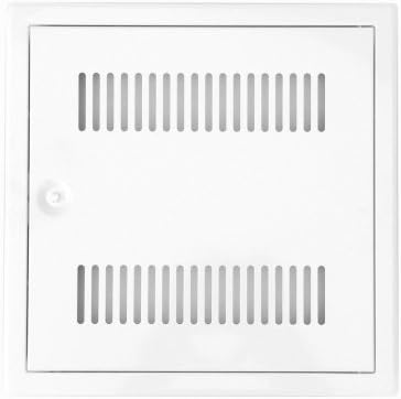 Upmann 21687 Sportello di ispezione Softline Bianco con Fessure di Ventilazione e Chiusura Quadrata 30 x 30 cm - Honorern