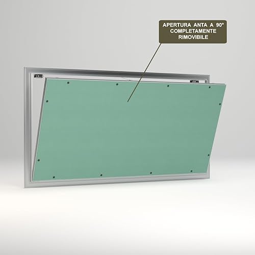 Botola di ispezione per cartongesso con anta estraibile - sportello senza cerniere per parete o soffitto (30x40) - Honorern