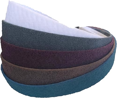 3 M S cotch Brite - Nastro abrasivo in tessuto non tessuto SC-BS 40 x 760 mm, 5 pezzi, gamma di grana: media, colore: Mix, grana: 120 - Honorern