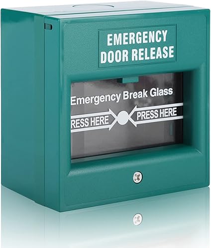 Pulsante di Emergenza per Rilascio Porta, Pulsante di Allarme per Uscita di Emergenza Antincendio, Pulsante di Allarme Antifurto per Sicurezza Fomestica - Honorern