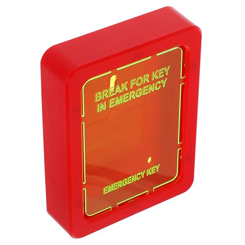 Ciieeo Scatola Portachiavi Di Emergenza Scatola Portachiavi Organizzatore Chiave Chiave Di Rilascio Di Emergenza Chiave Di Emergenza Per Porta Ascensore Plastica Rossa - Honorern