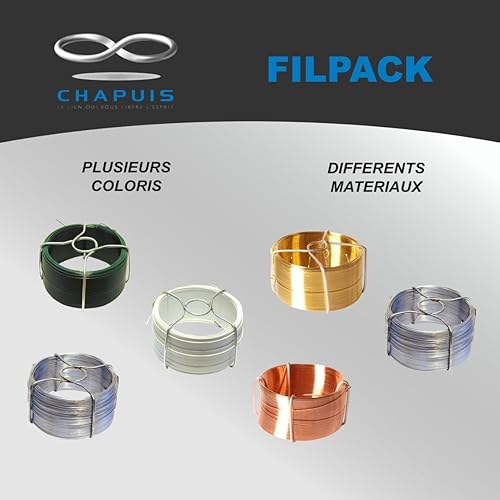 FGL08 Filo metallico di ottone - Diametro 0,8 mm - Lunghezza 50 m - Honorern