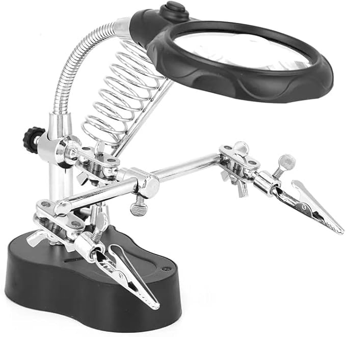 Lente D'ingrandimento Stazione di Saldatura Luce a LED Mano Regolabile Morsetto Ausiliario per Saldatura di Terza Mano per Intaglio Artigianale - Honorern