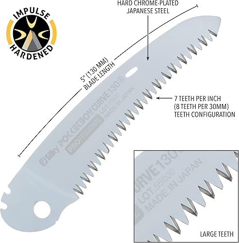 Silky Lama di ricambio solo PocketBoy Curve, 130 mm - Honorern